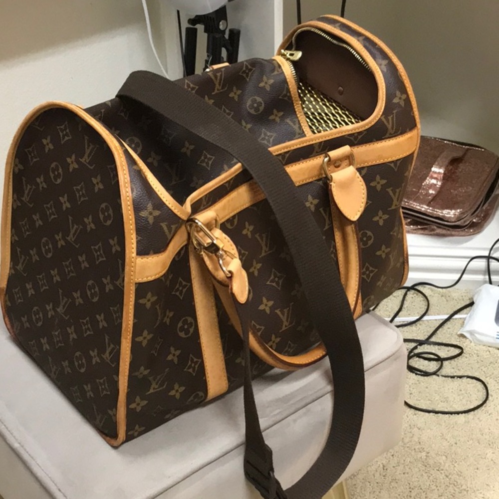 Louis Vuitton pet carrier